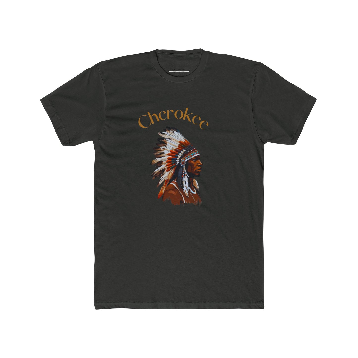 Cherokee Warrior Unisex Cotton Crew Tee - Celebrate Native Heritage