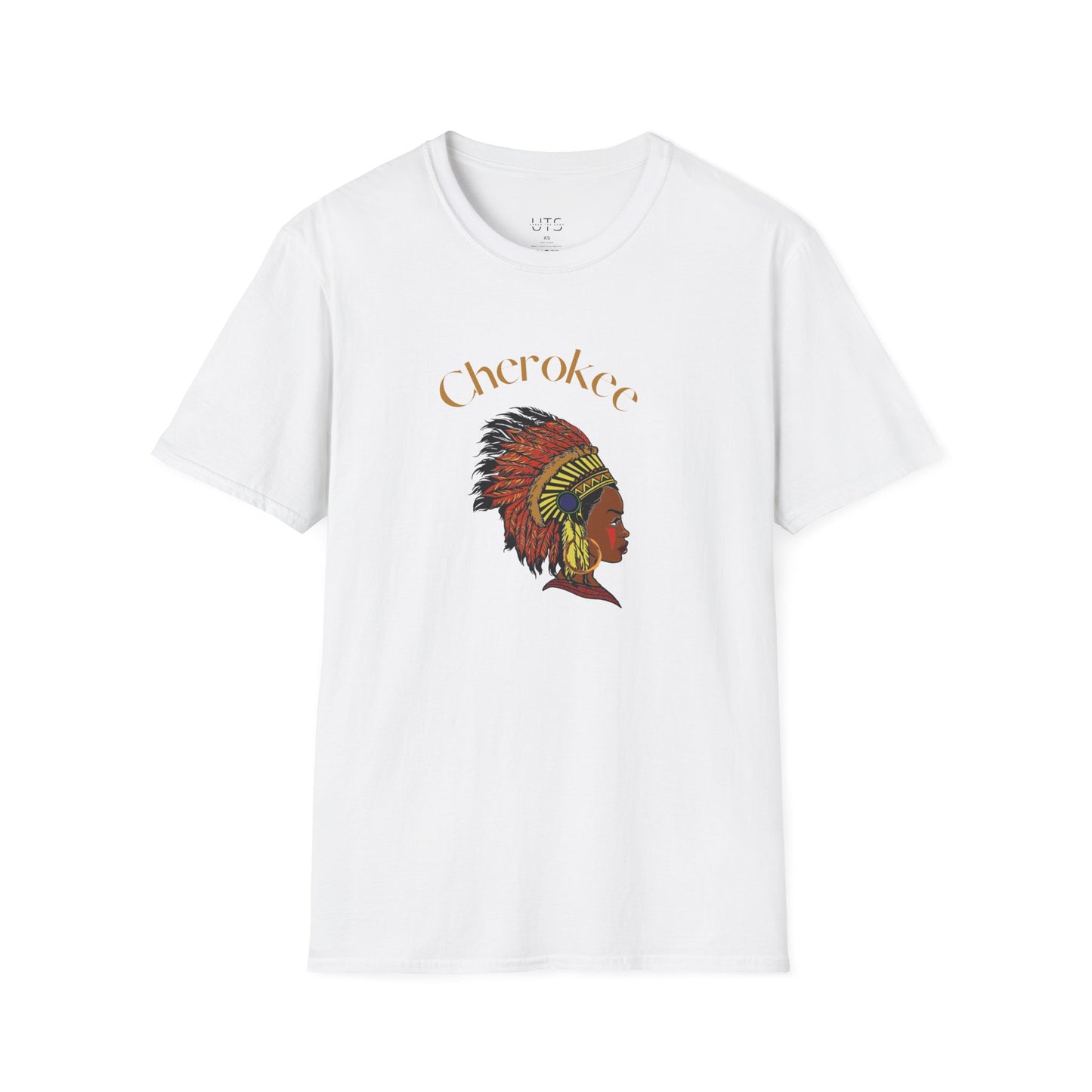 Cherokee Heritage Unisex Softstyle T-Shirt - Cultural Tribute Tee