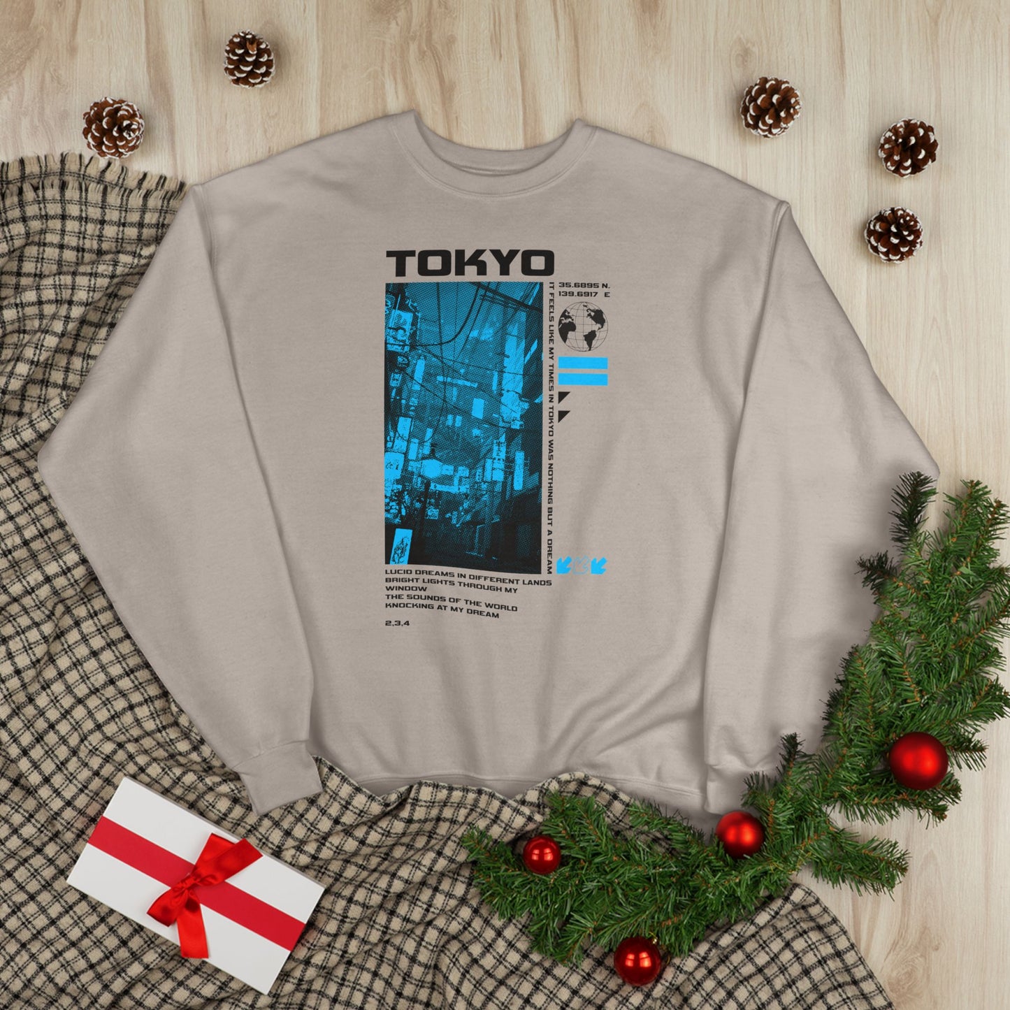 Tokyo Graphic Eco-Friendly Crewneck Sweatshirt