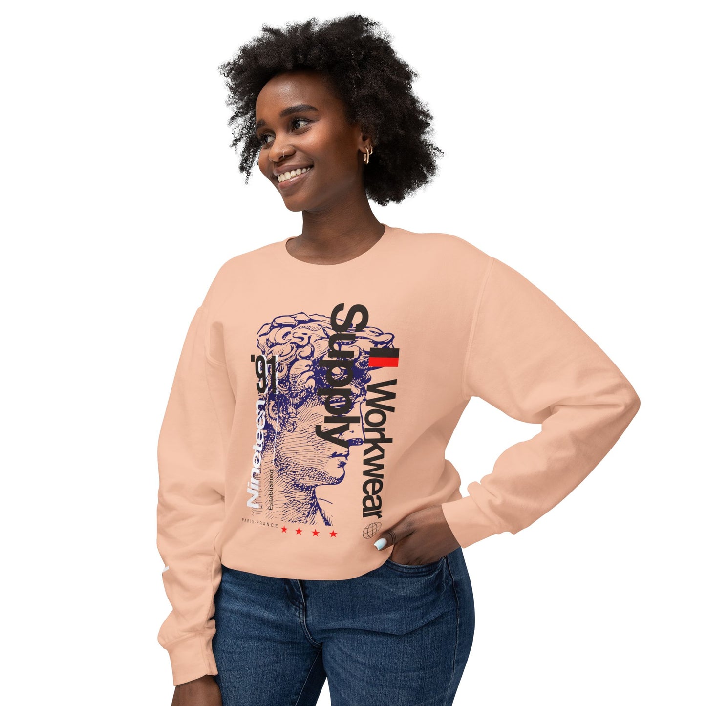 Unisex Graphic Crewneck Sweatshirt | Retro Style with Brain Artwork