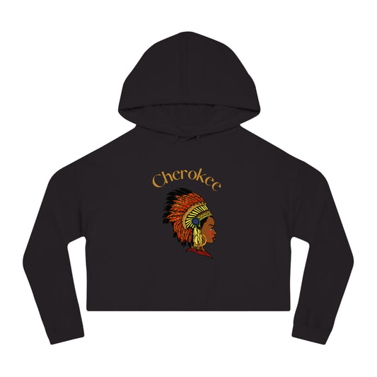 Cherokee Women’s Cropped Hoodie - Stylish Indigenous Sweatshirt