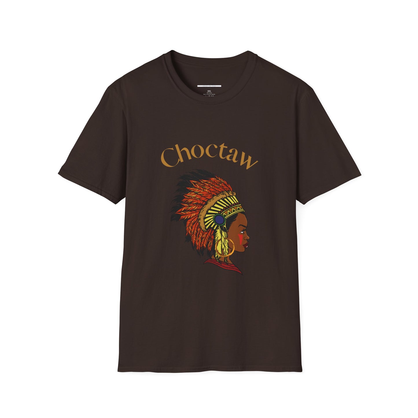 Choctaw Heritage Unisex Softstyle T-Shirt - Vibrant Tribal Design