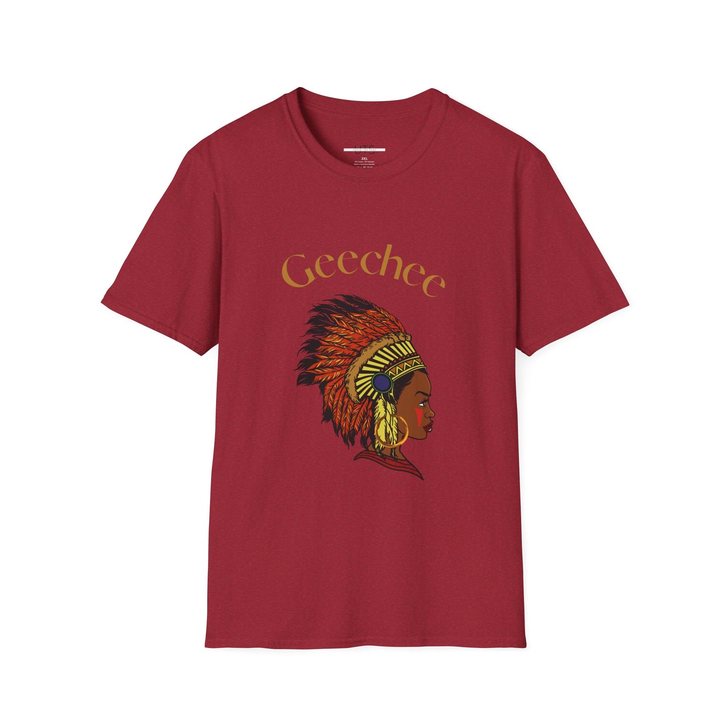 Geechee Culture Unisex Softstyle T-Shirt - Vibrant Blue Tee for Heritage Celebrations