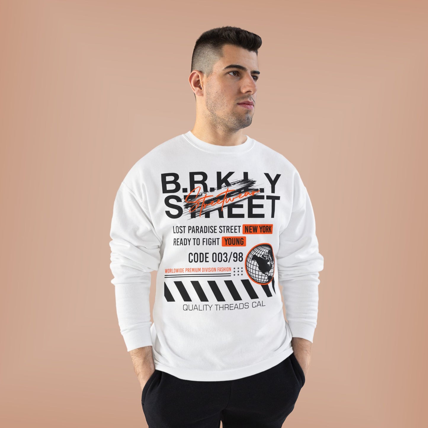 Vintage New York Graphic EcoSmart Crewneck Sweatshirt - Unisex