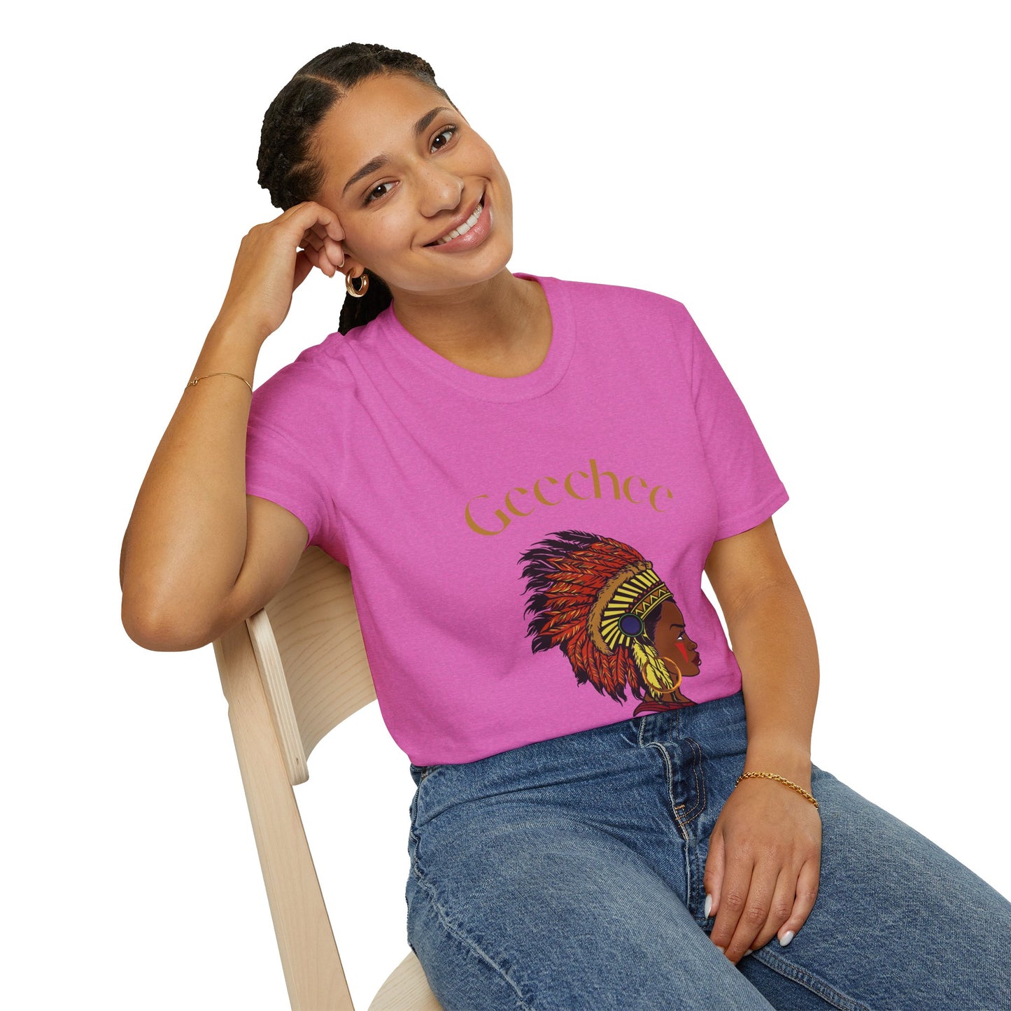 Geechee Culture Unisex Softstyle T-Shirt - Vibrant Blue Tee for Heritage Celebrations