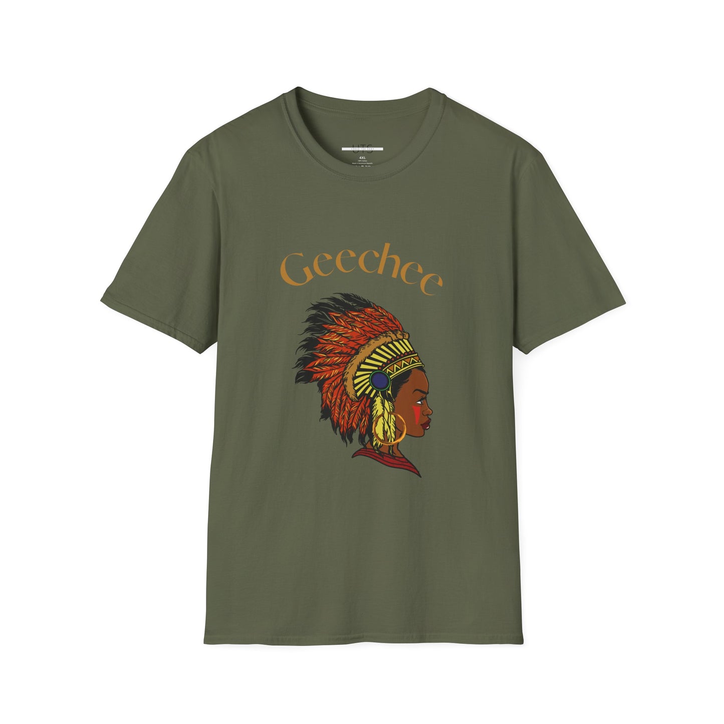 Geechee Culture Unisex Softstyle T-Shirt - Vibrant Blue Tee for Heritage Celebrations