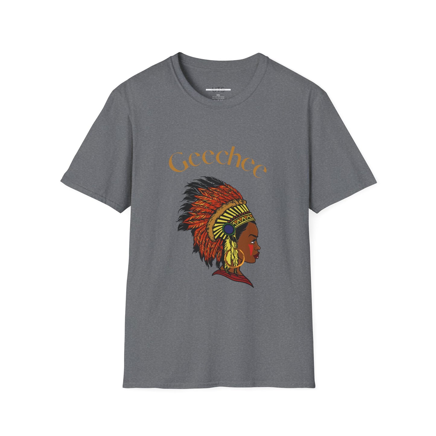 Geechee Culture Unisex Softstyle T-Shirt - Vibrant Blue Tee for Heritage Celebrations