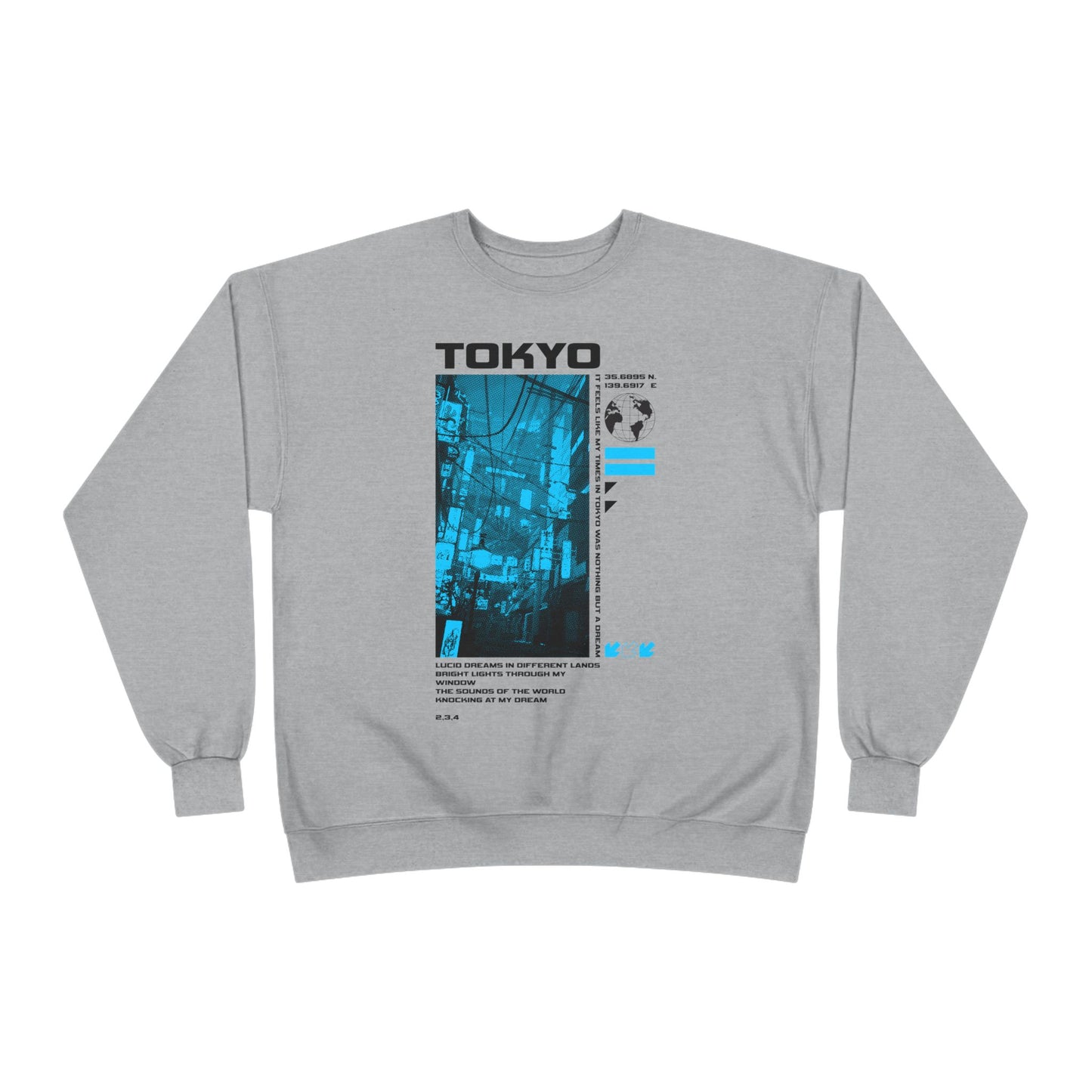 Tokyo Graphic Eco-Friendly Crewneck Sweatshirt