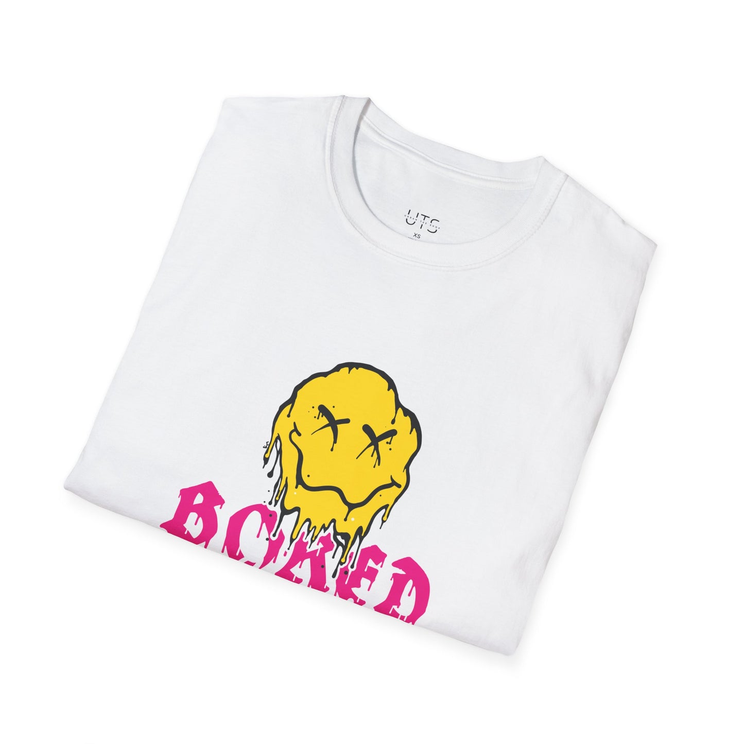 Bold Unisex Softstyle T-Shirt with Dripping Graphic Design