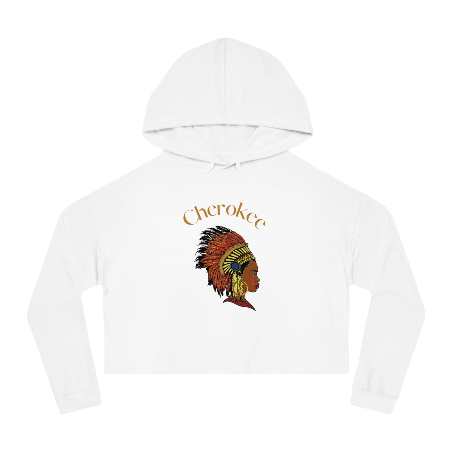 Cherokee Women’s Cropped Hoodie - Stylish Indigenous Sweatshirt