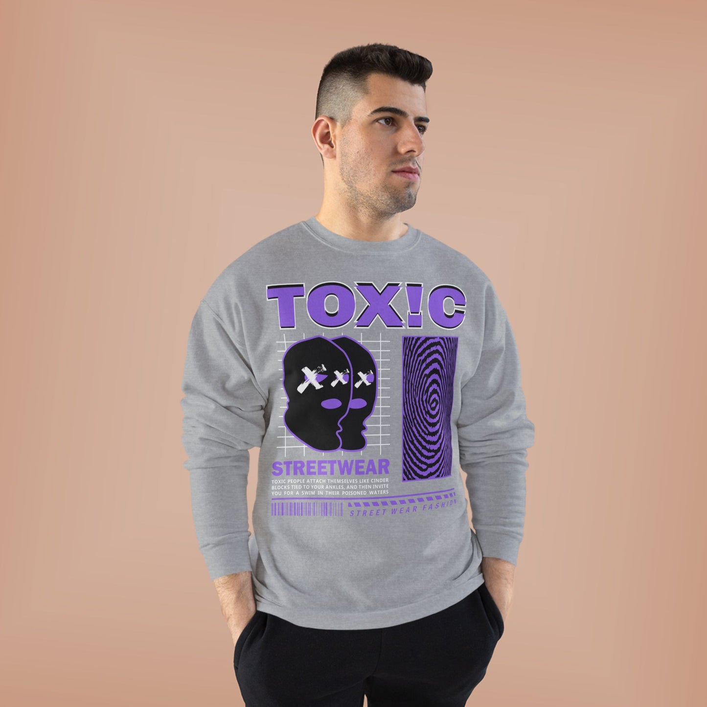 Toxic Streetwear Unisex EcoSmart Crewneck Sweatshirt