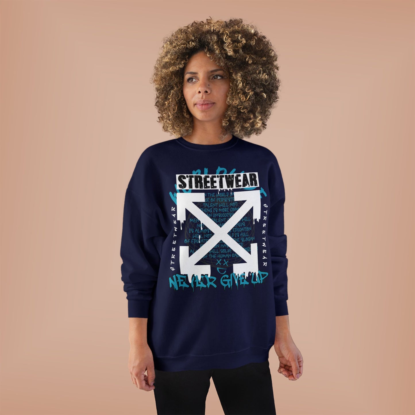 Streetwear Graphic EcoSmart Crewneck Sweatshirt - Unisex Casual Fashion