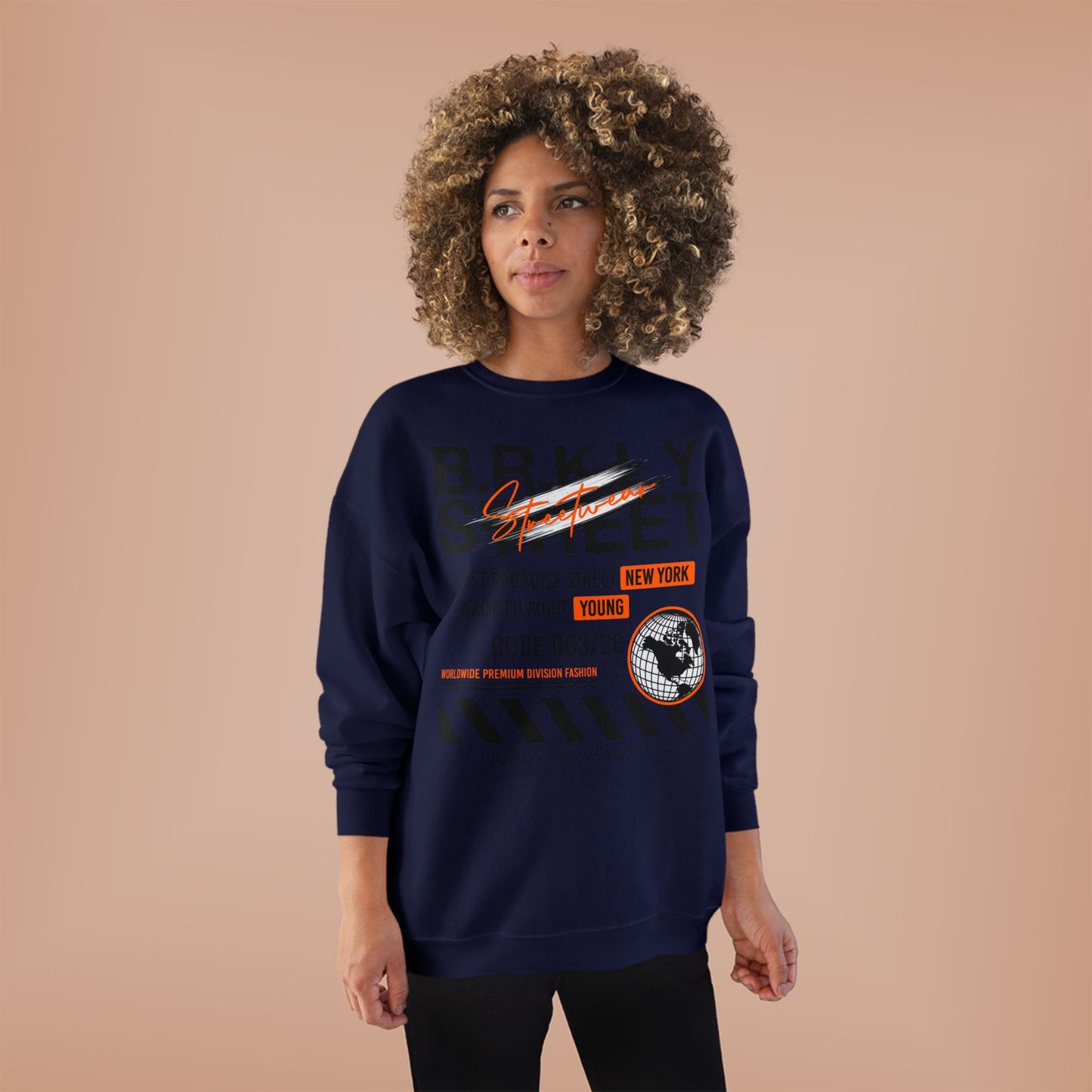 Vintage New York Graphic EcoSmart Crewneck Sweatshirt - Unisex