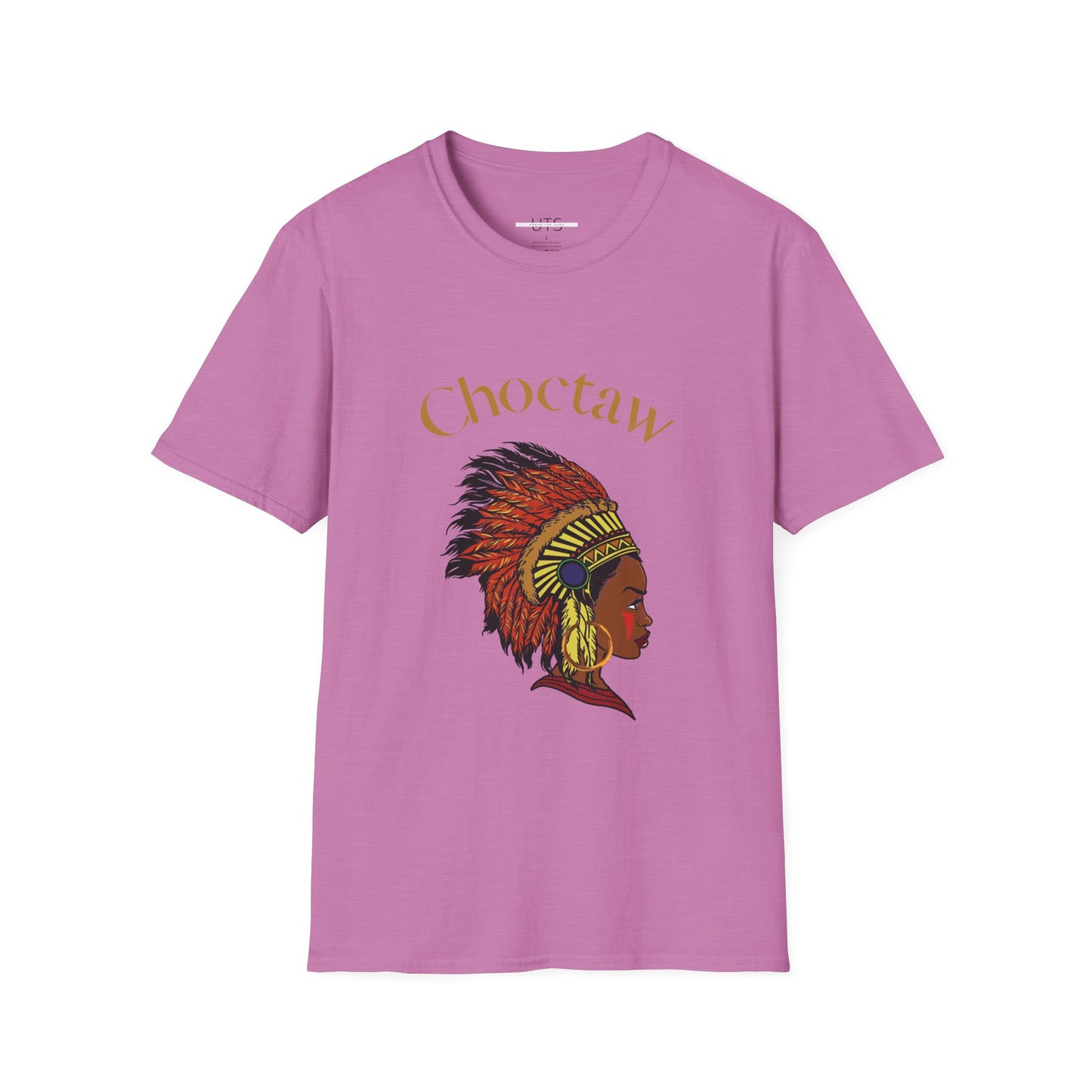 Choctaw Heritage Unisex Softstyle T-Shirt - Vibrant Tribal Design