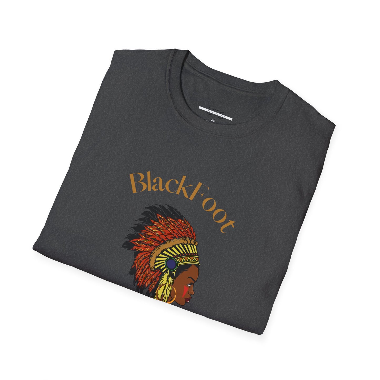 Blackfoot Heritage Unisex Softstyle T-Shirt - Vibrant Cultural Tribute Tee