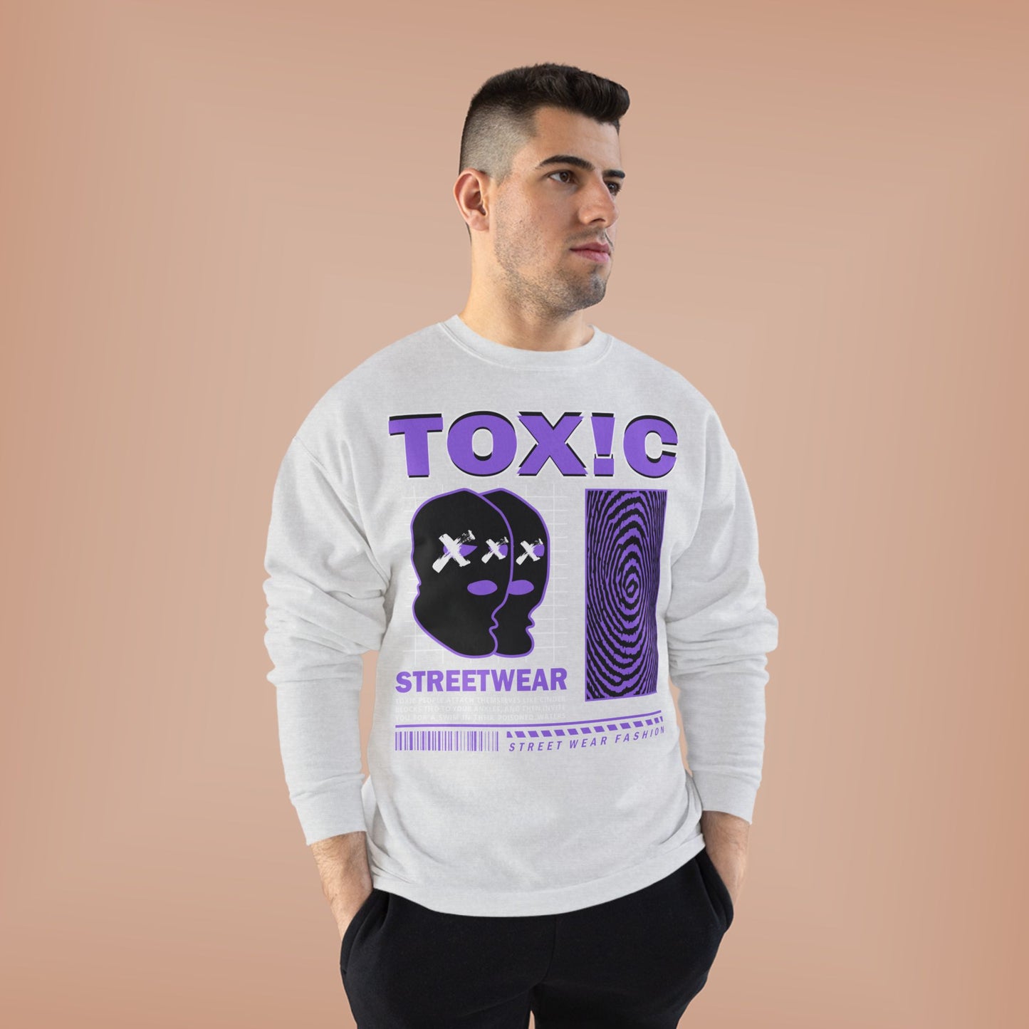 Toxic Streetwear Unisex EcoSmart Crewneck Sweatshirt