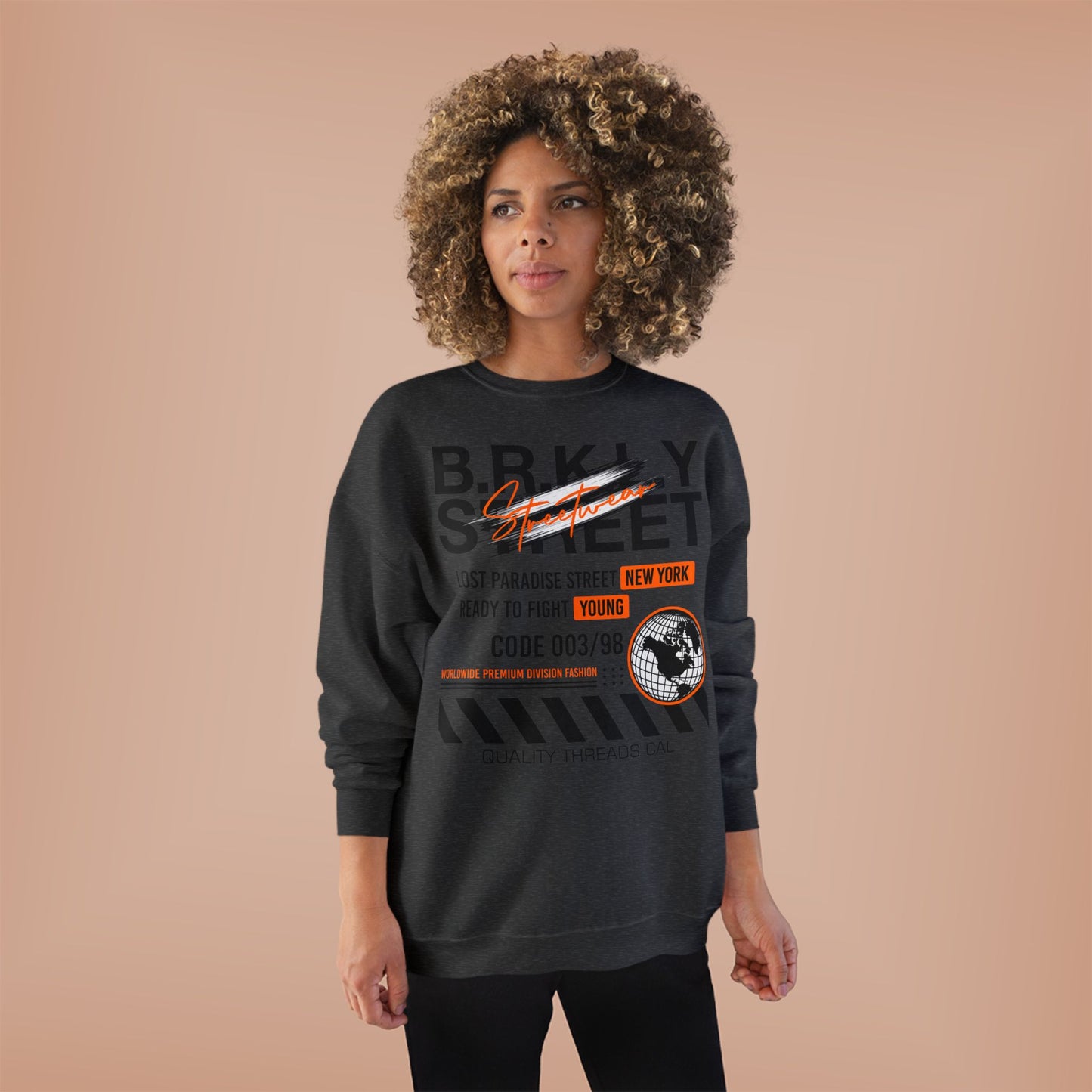 Vintage New York Graphic EcoSmart Crewneck Sweatshirt - Unisex