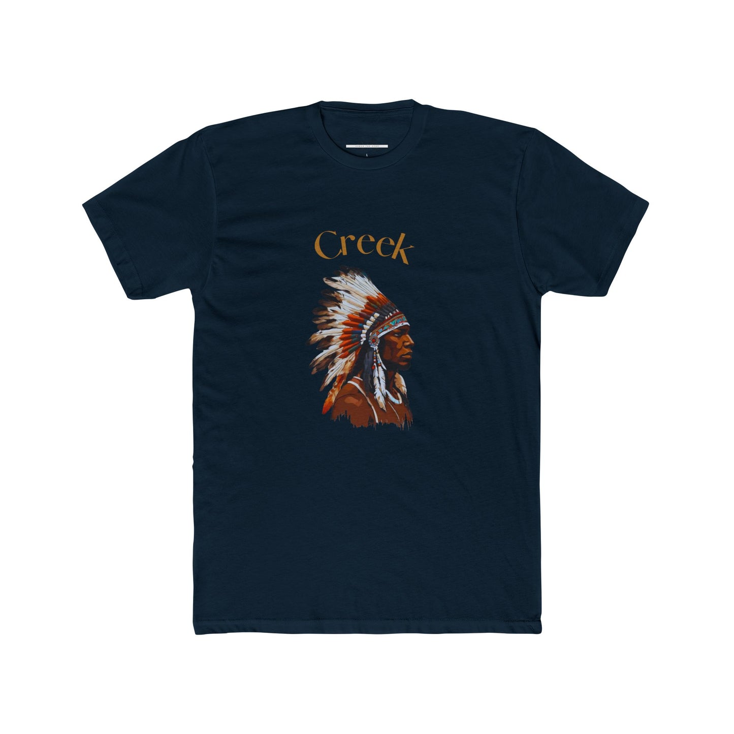 Creek Tribe Inspired Unisex Cotton Crew Tee | Heritage Style T-Shirt