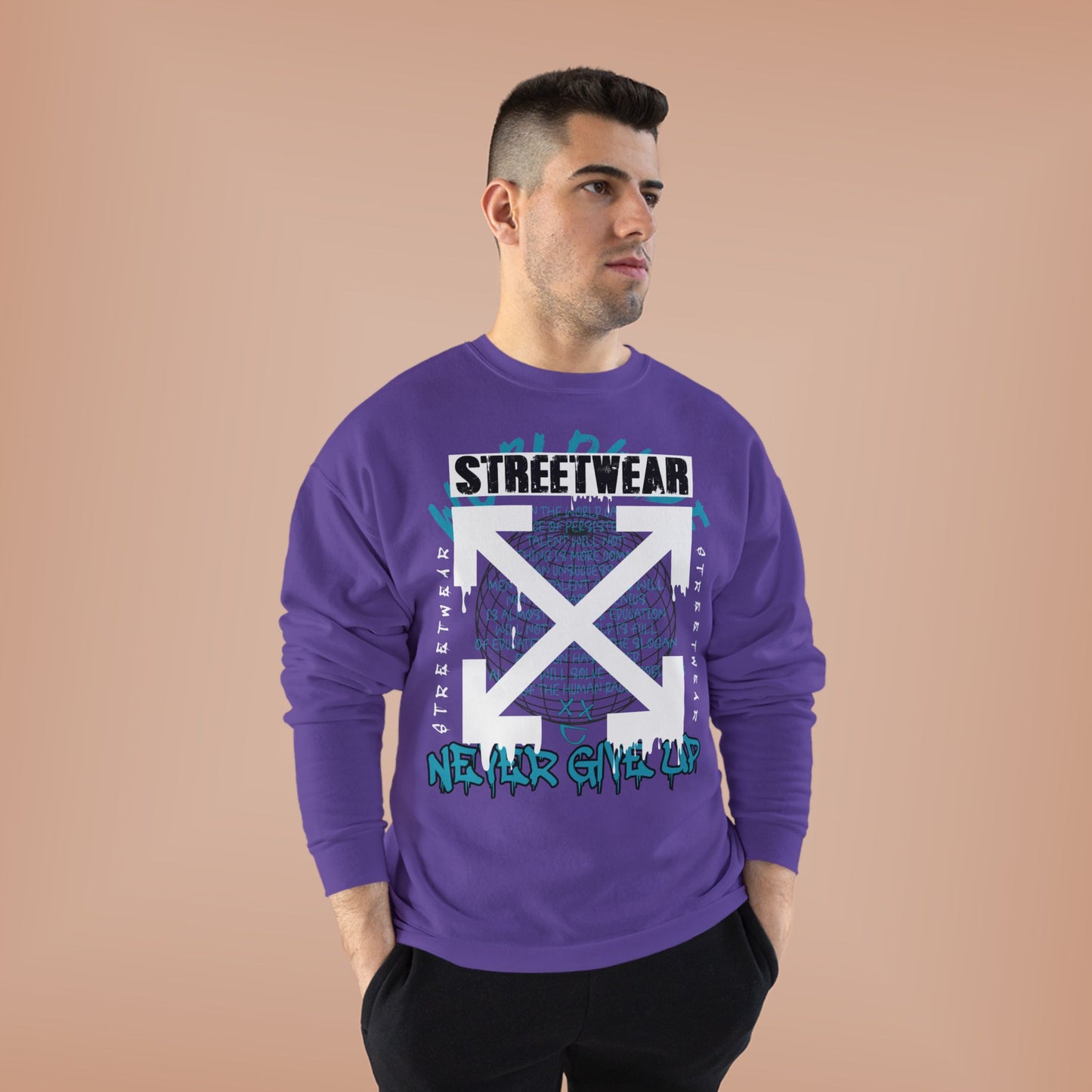 Streetwear Graphic EcoSmart Crewneck Sweatshirt - Unisex Casual Fashion