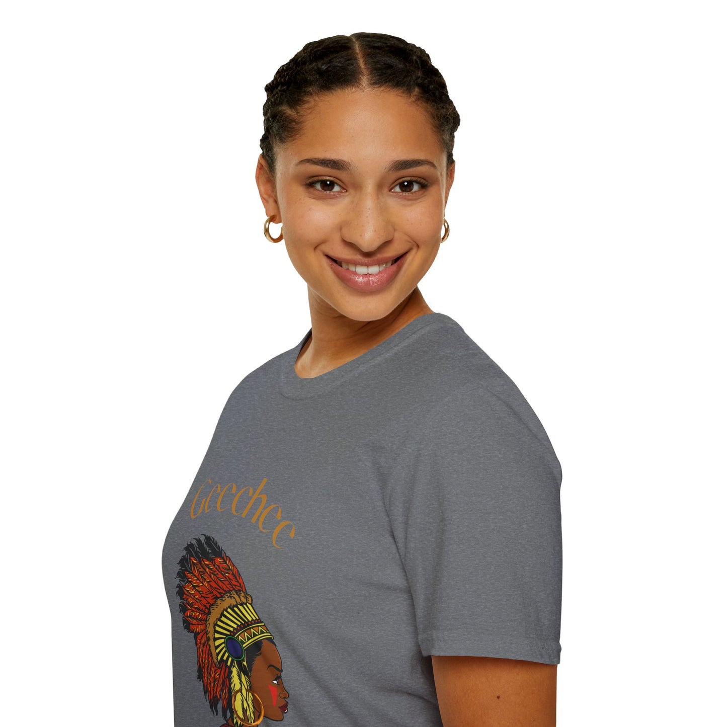 Geechee Culture Unisex Softstyle T-Shirt - Vibrant Blue Tee for Heritage Celebrations