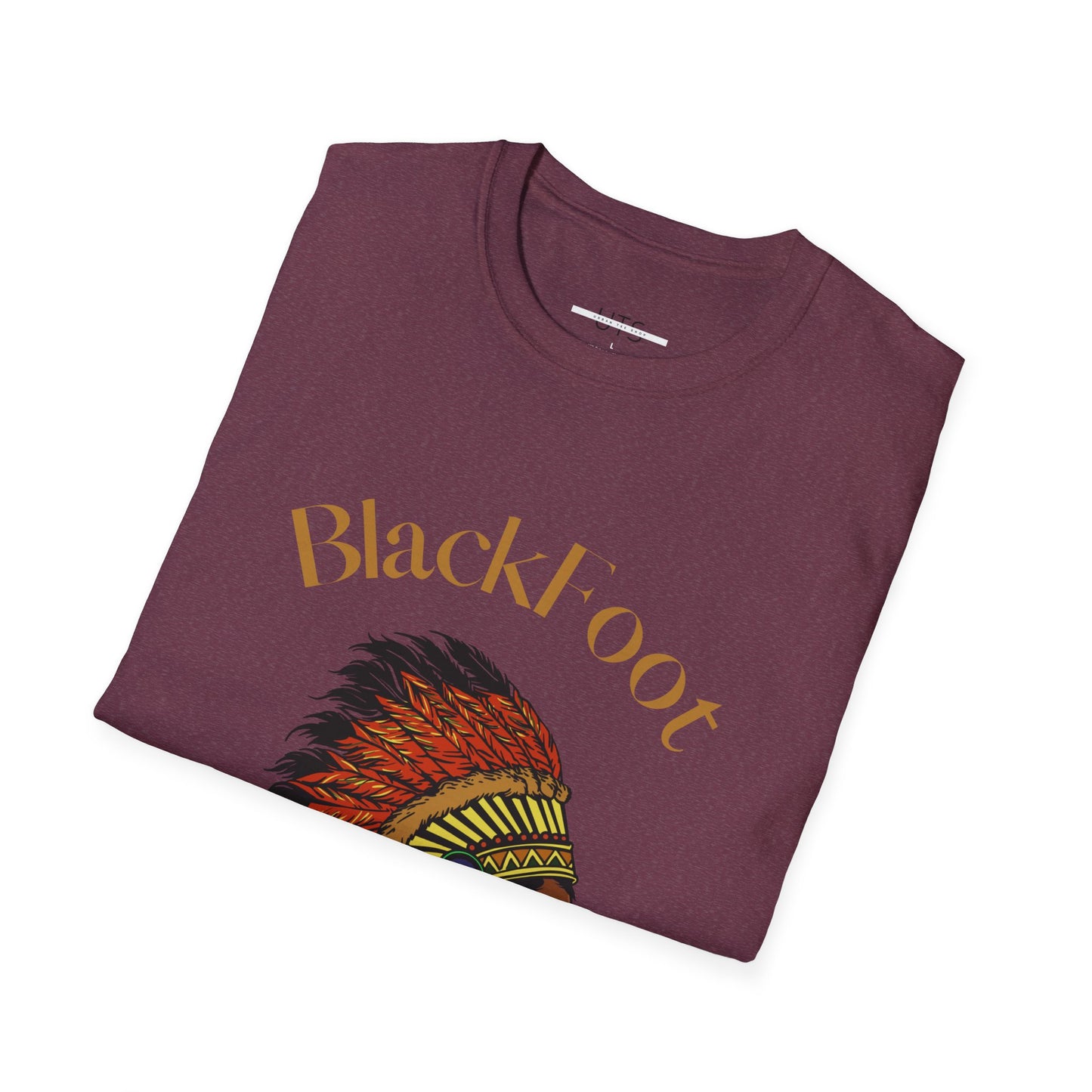 Blackfoot Heritage Unisex Softstyle T-Shirt - Vibrant Cultural Tribute Tee