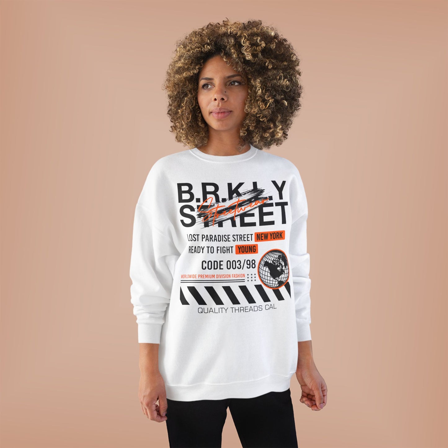 Vintage New York Graphic EcoSmart Crewneck Sweatshirt - Unisex