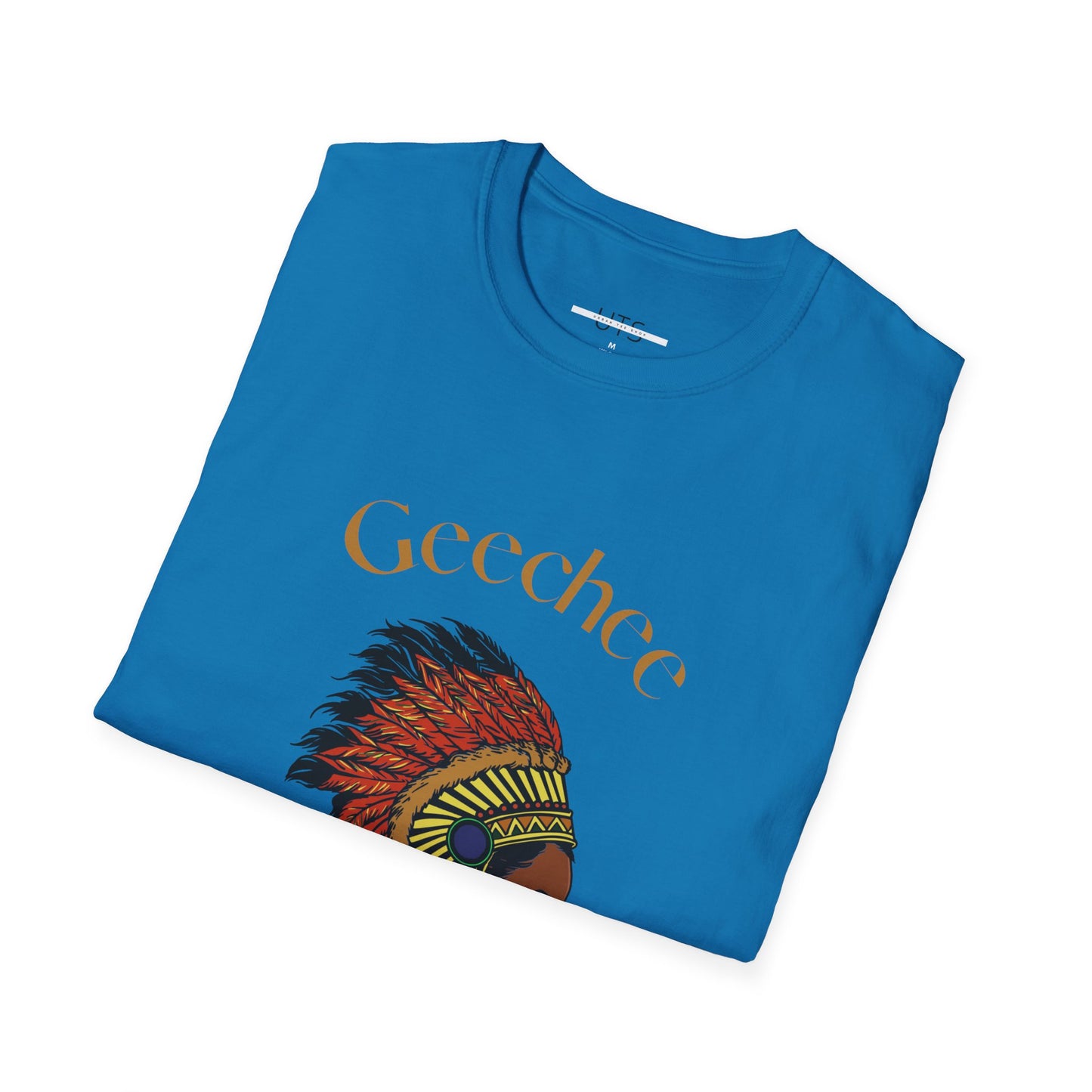 Geechee Culture Unisex Softstyle T-Shirt - Vibrant Blue Tee for Heritage Celebrations