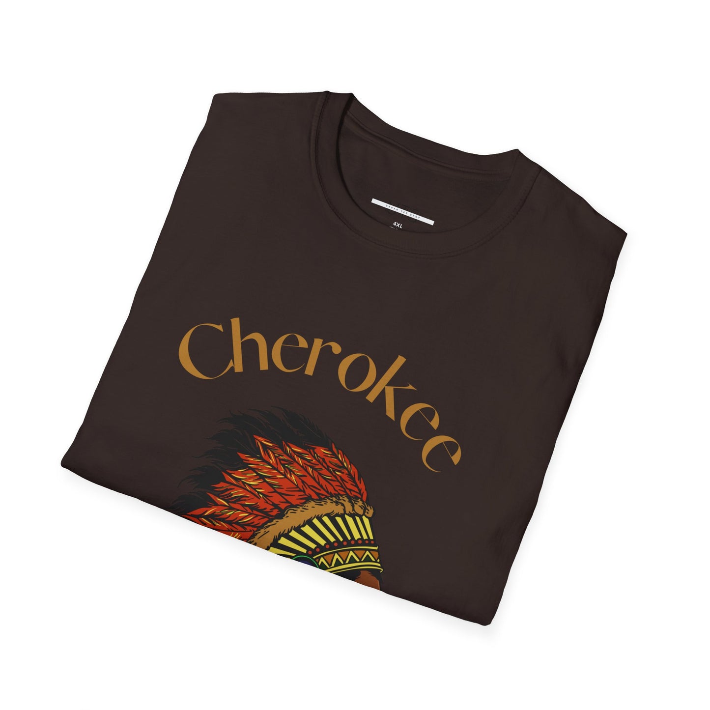 Cherokee Heritage Unisex Softstyle T-Shirt - Cultural Tribute Tee