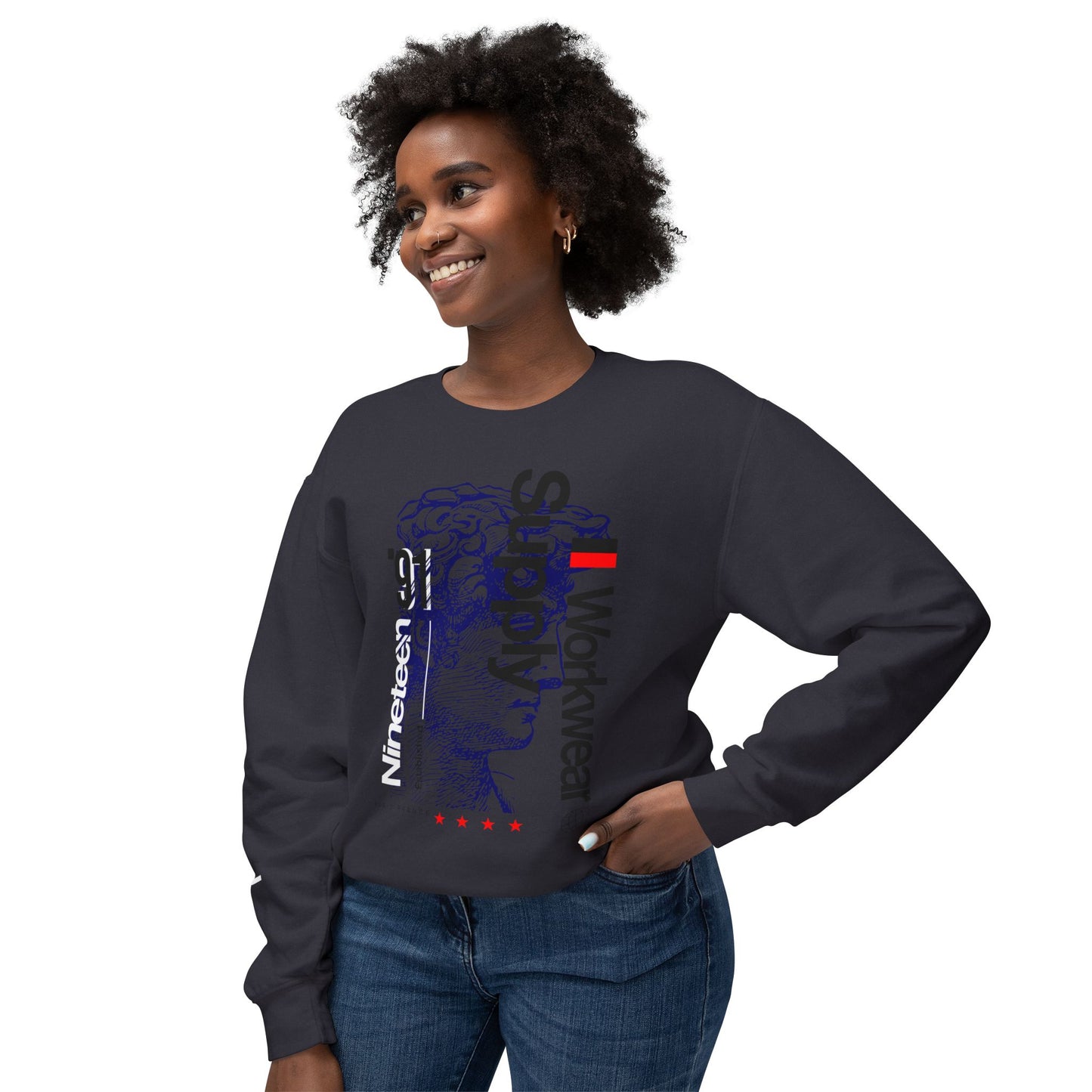 Unisex Graphic Crewneck Sweatshirt | Retro Style with Brain Artwork