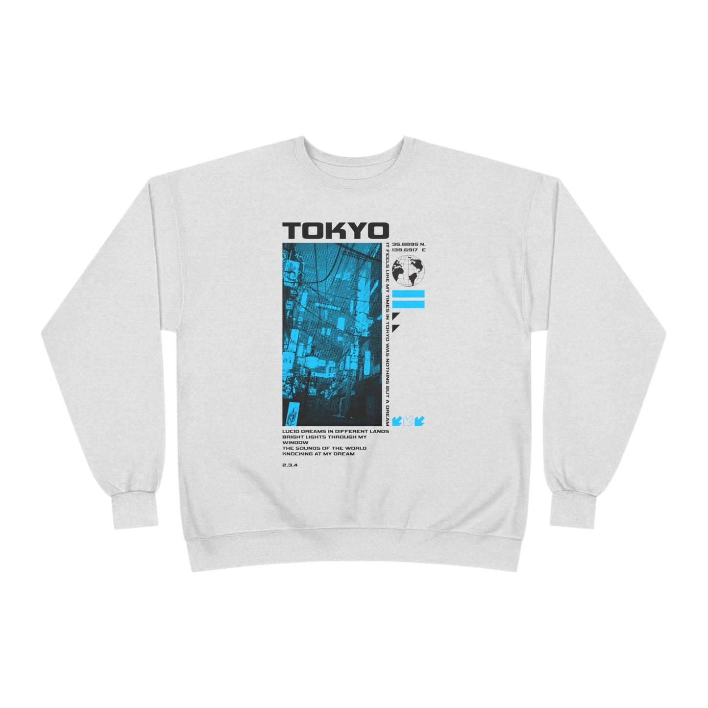 Tokyo Graphic Eco-Friendly Crewneck Sweatshirt