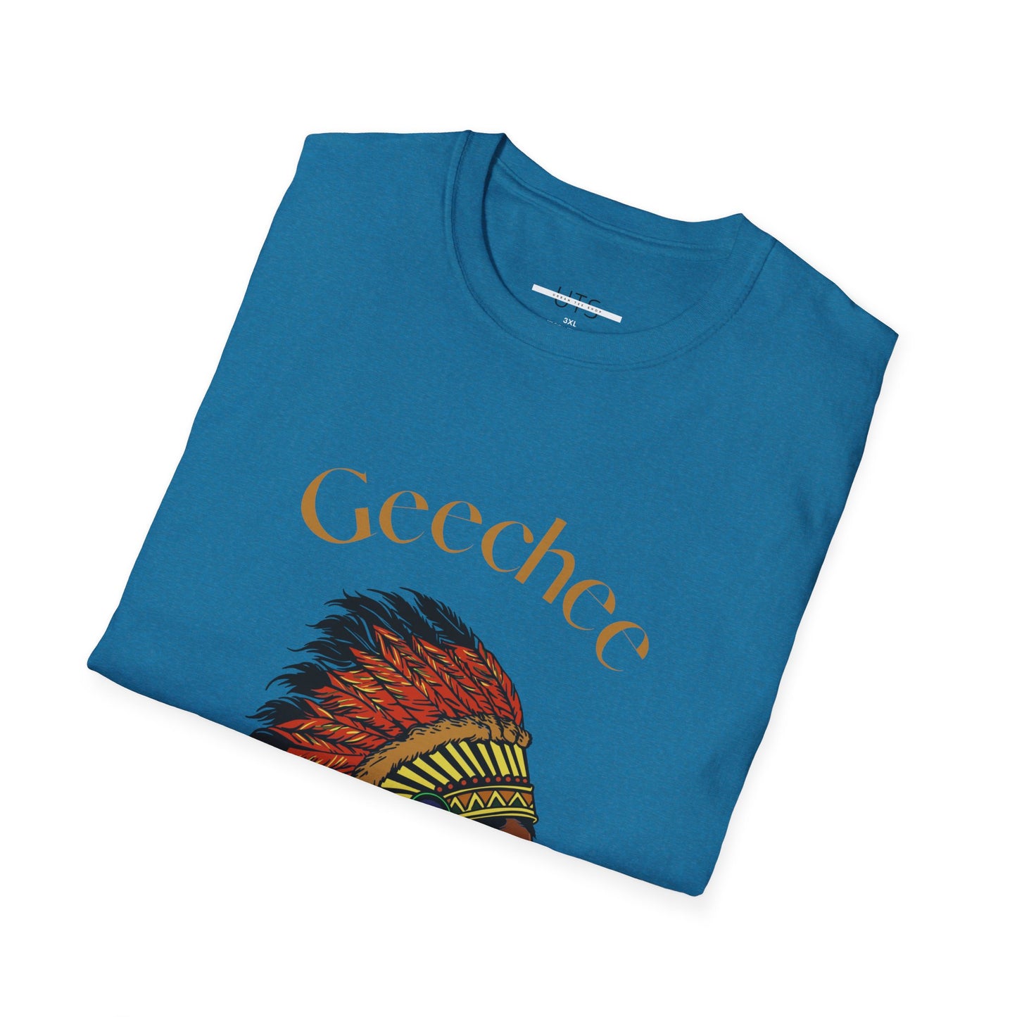 Geechee Culture Unisex Softstyle T-Shirt - Vibrant Blue Tee for Heritage Celebrations