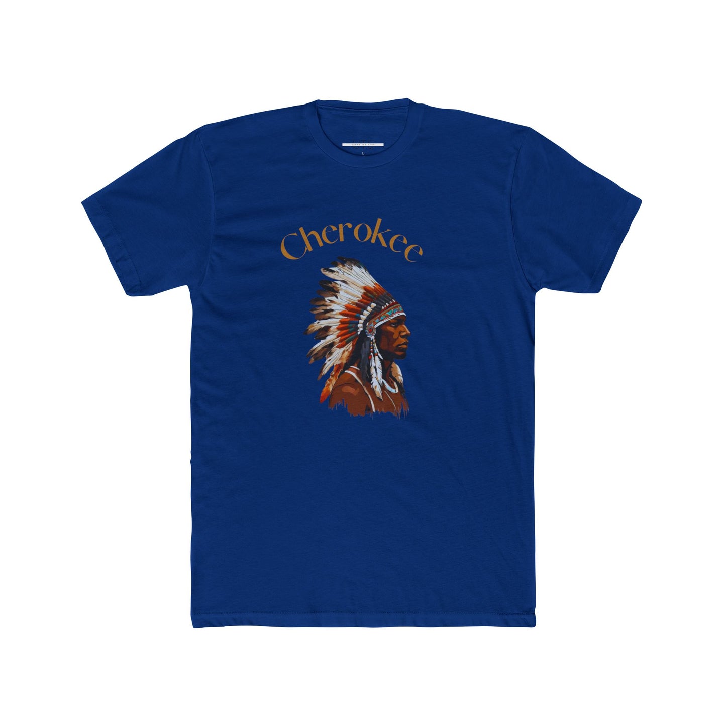 Cherokee Warrior Unisex Cotton Crew Tee - Celebrate Native Heritage