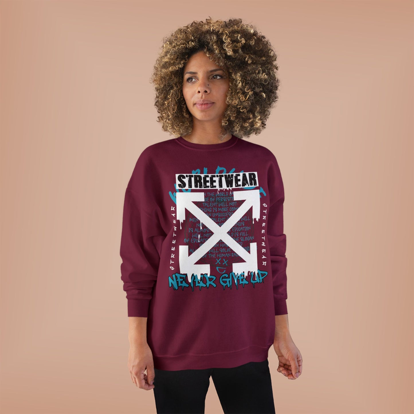 Streetwear Graphic EcoSmart Crewneck Sweatshirt - Unisex Casual Fashion