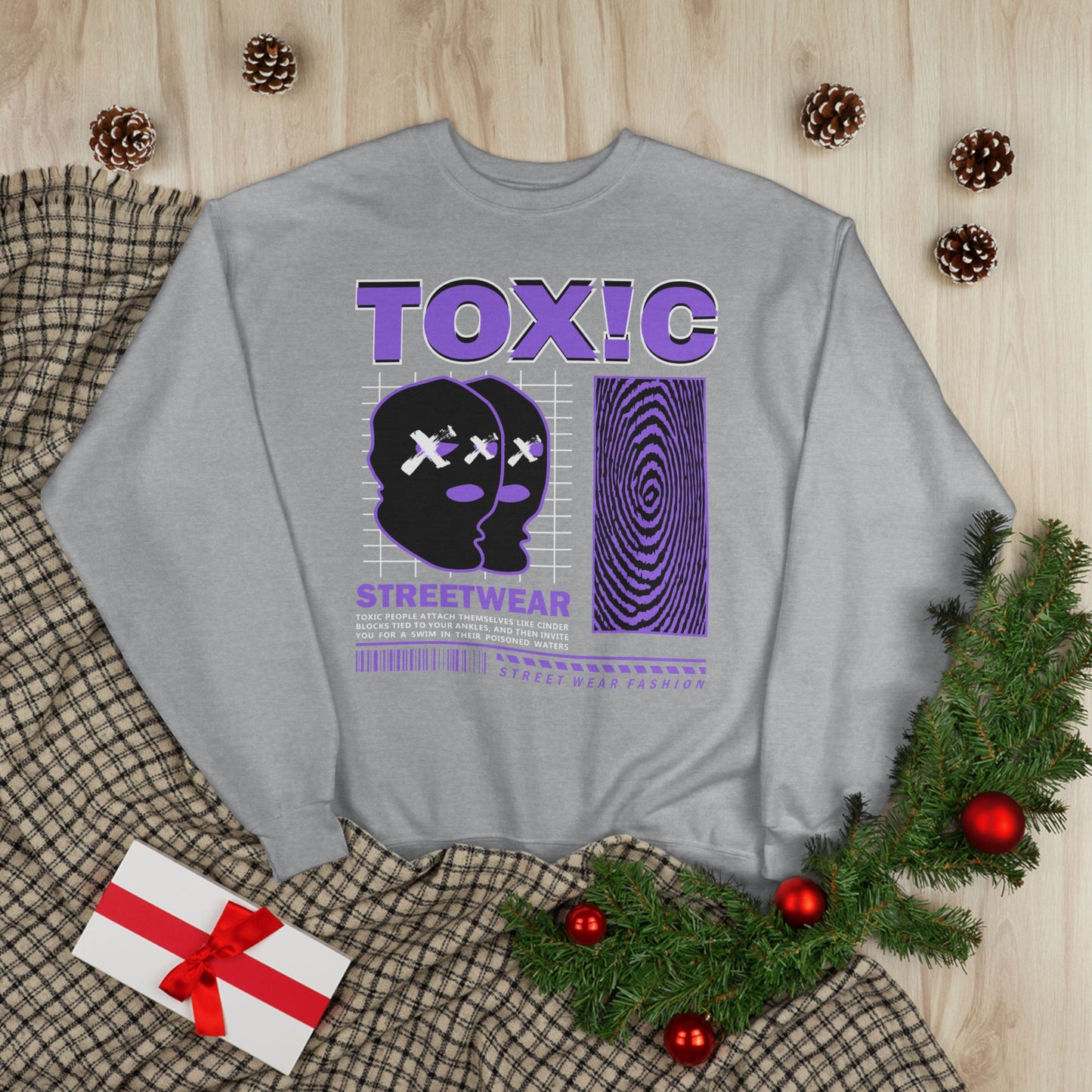 Toxic Streetwear Unisex EcoSmart Crewneck Sweatshirt