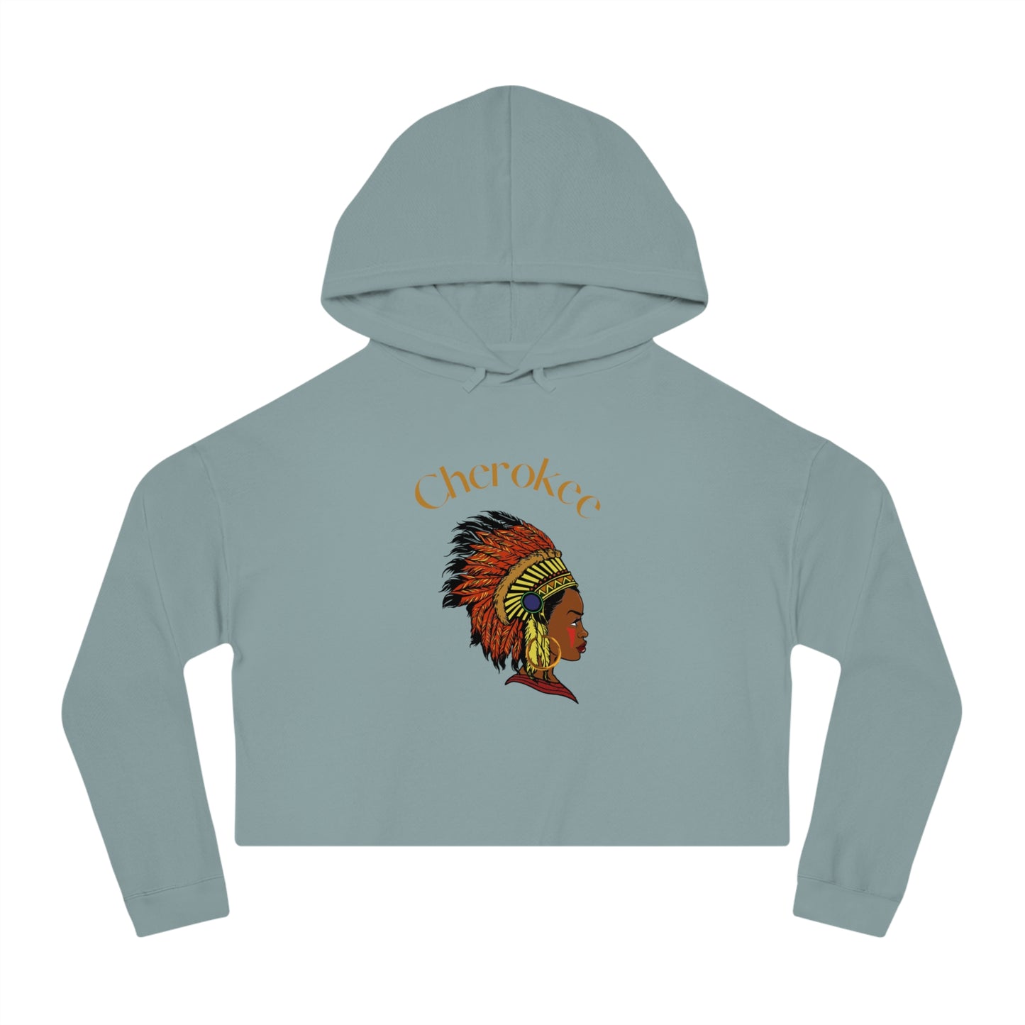 Cherokee Women’s Cropped Hoodie - Stylish Indigenous Sweatshirt