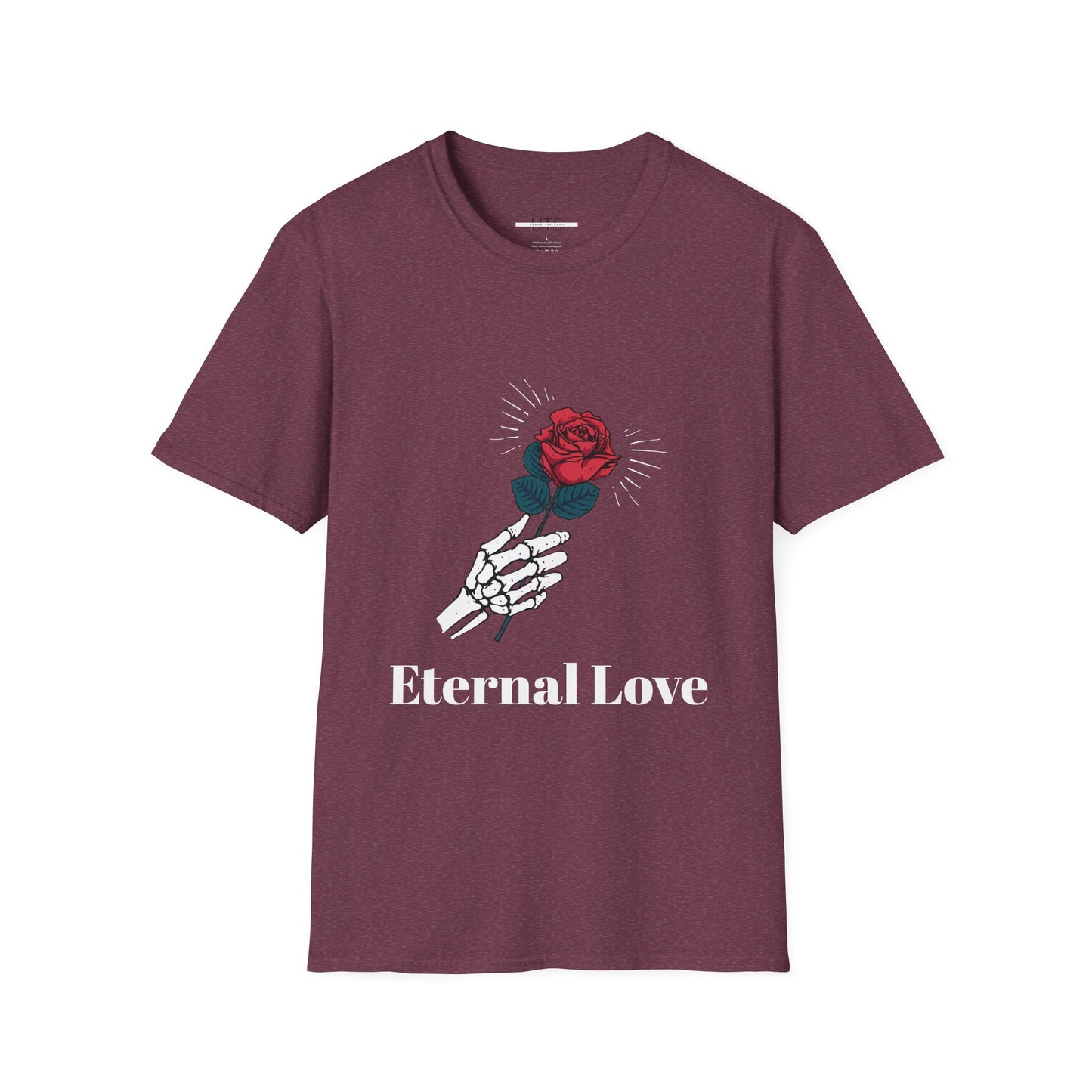 Eternal Love Skeleton Rose Unisex T-Shirt