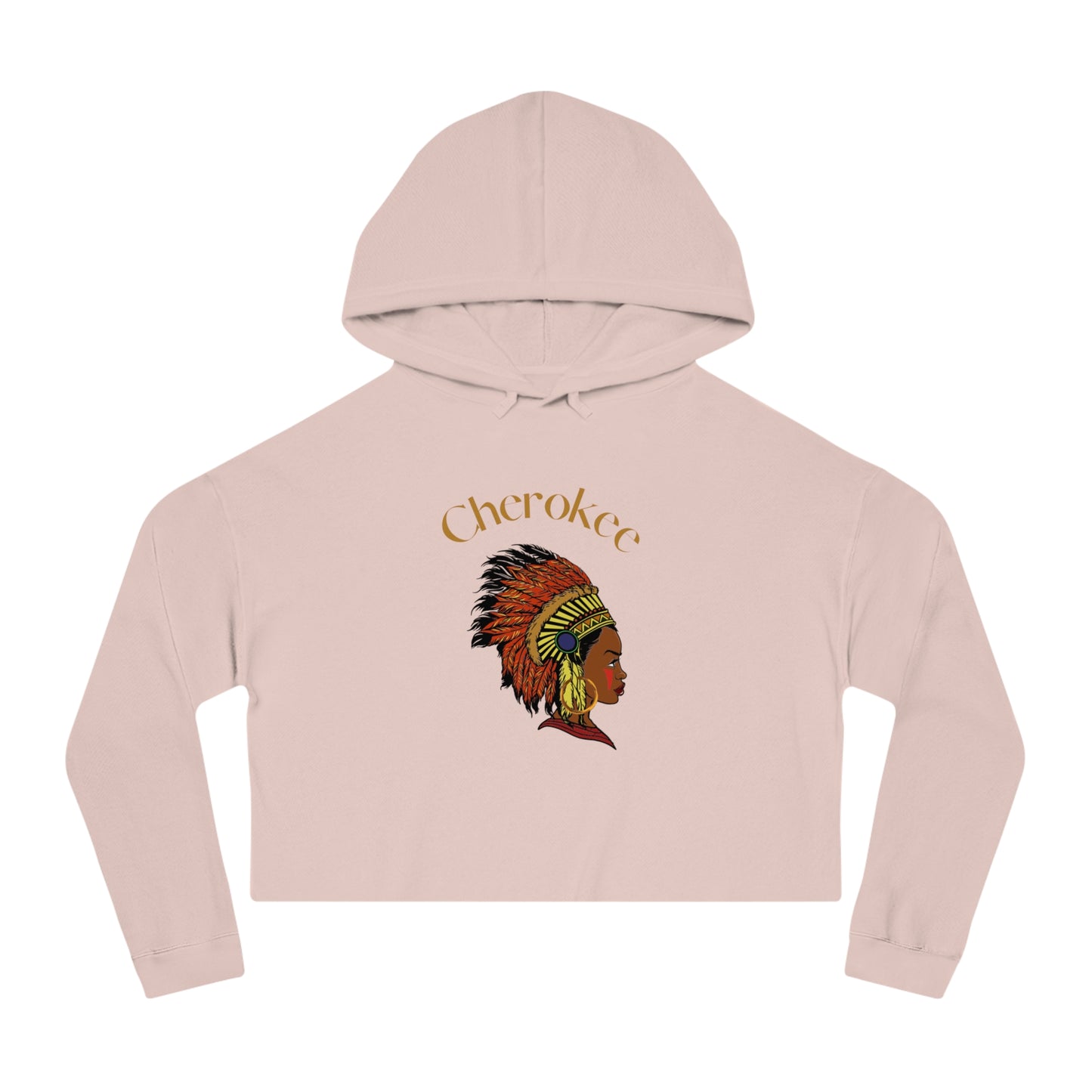 Cherokee Women’s Cropped Hoodie - Stylish Indigenous Sweatshirt