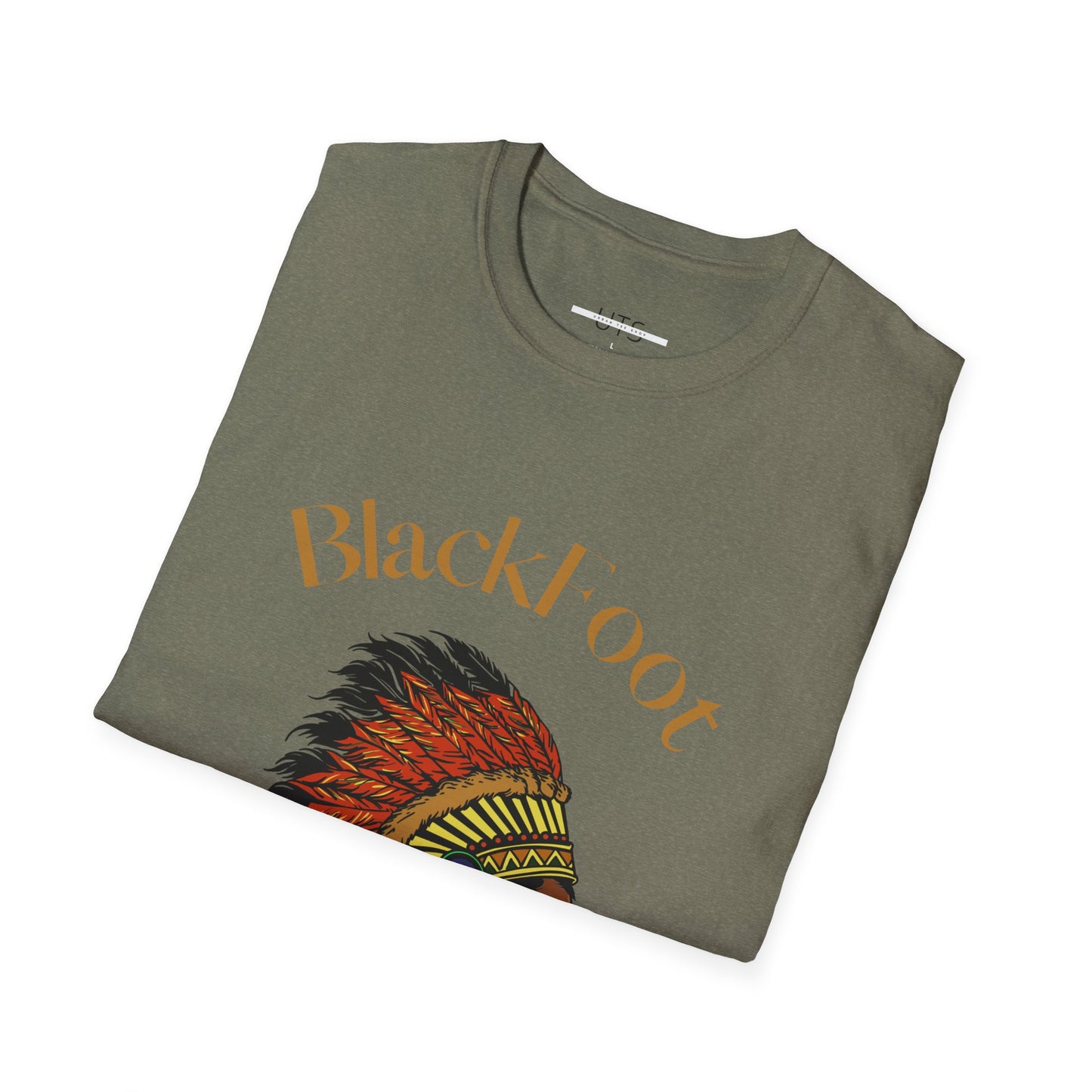 Blackfoot Heritage Unisex Softstyle T-Shirt - Vibrant Cultural Tribute Tee