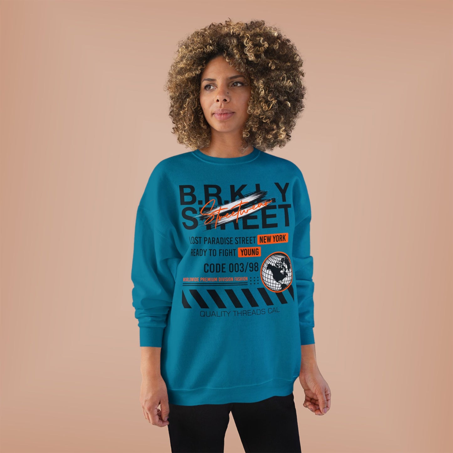 Vintage New York Graphic EcoSmart Crewneck Sweatshirt - Unisex