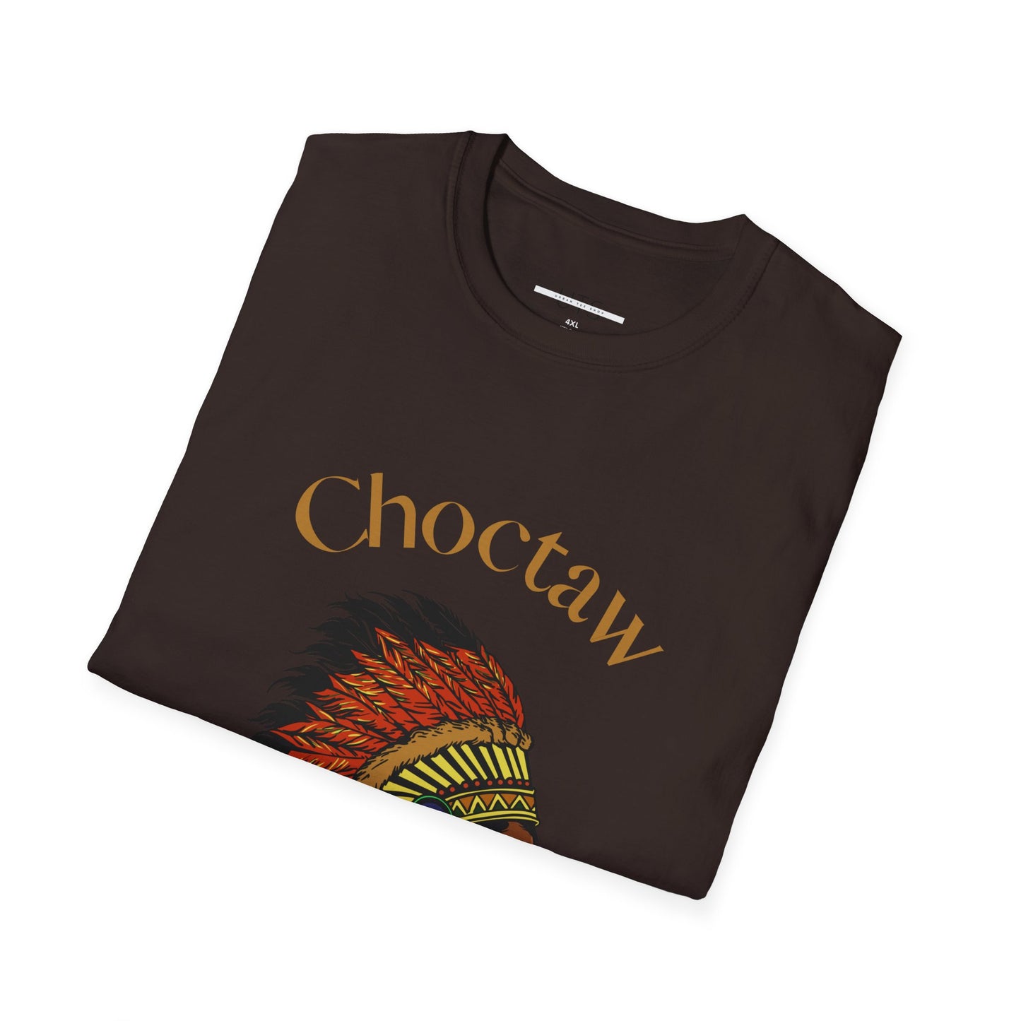 Choctaw Heritage Unisex Softstyle T-Shirt - Vibrant Tribal Design