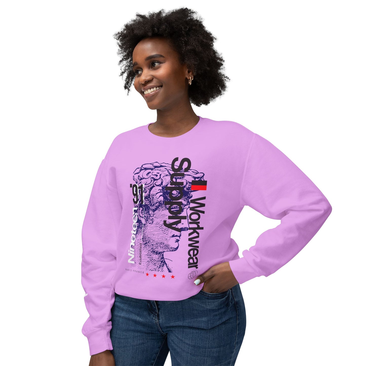 Unisex Graphic Crewneck Sweatshirt | Retro Style with Brain Artwork