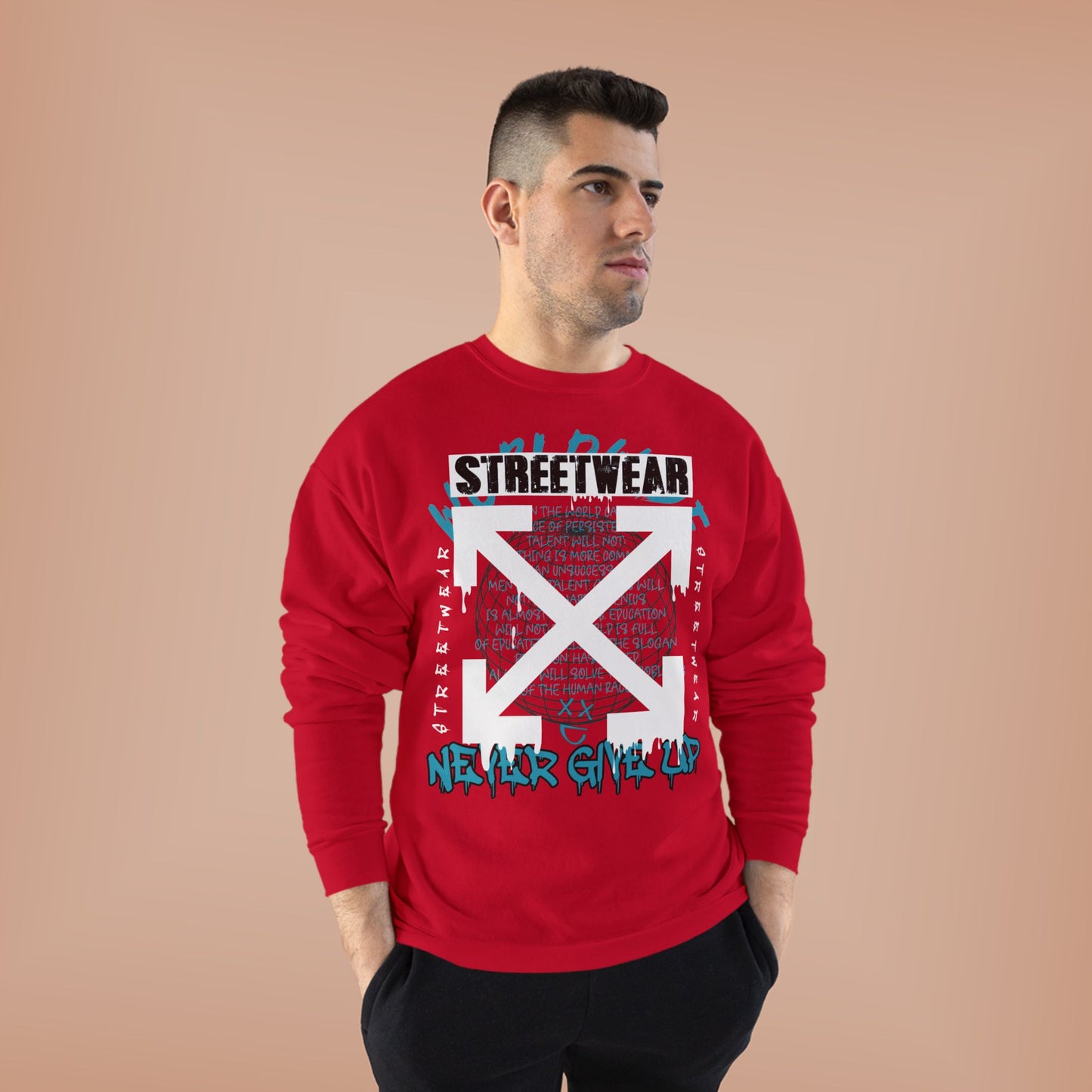 Streetwear Graphic EcoSmart Crewneck Sweatshirt - Unisex Casual Fashion