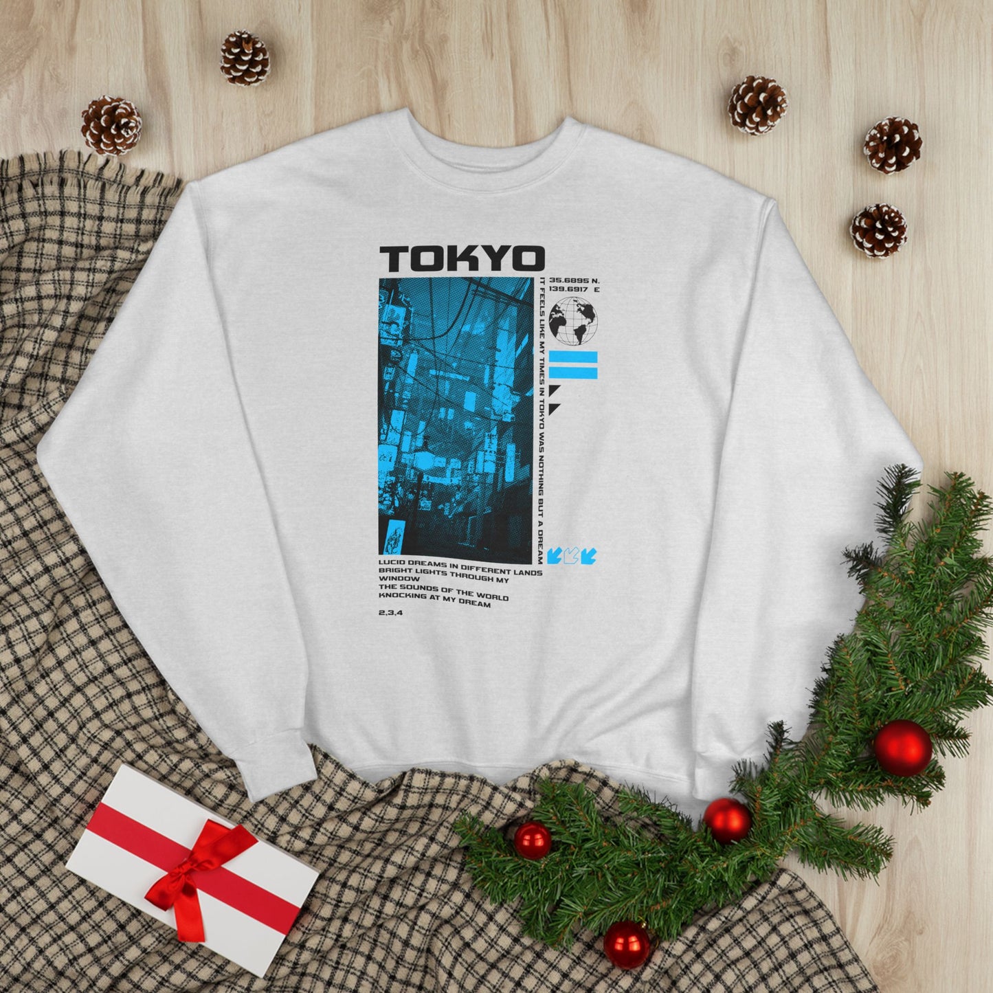 Tokyo Graphic Eco-Friendly Crewneck Sweatshirt