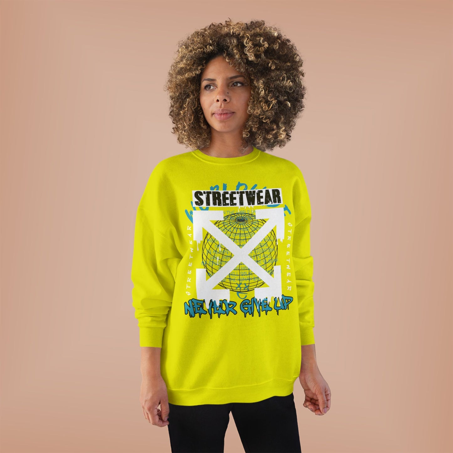 Streetwear Graphic EcoSmart Crewneck Sweatshirt - Unisex Casual Fashion