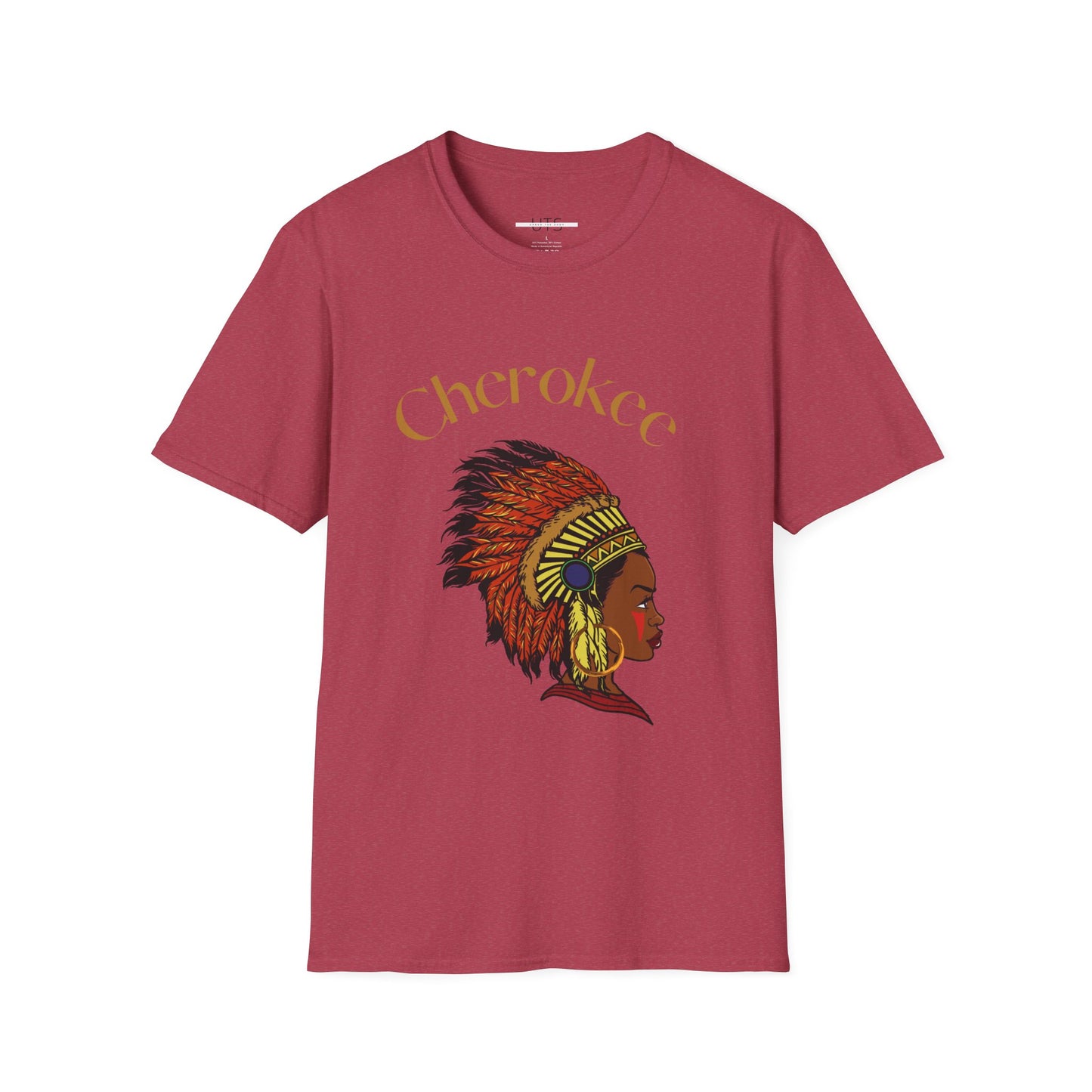 Cherokee Heritage Unisex Softstyle T-Shirt - Cultural Tribute Tee