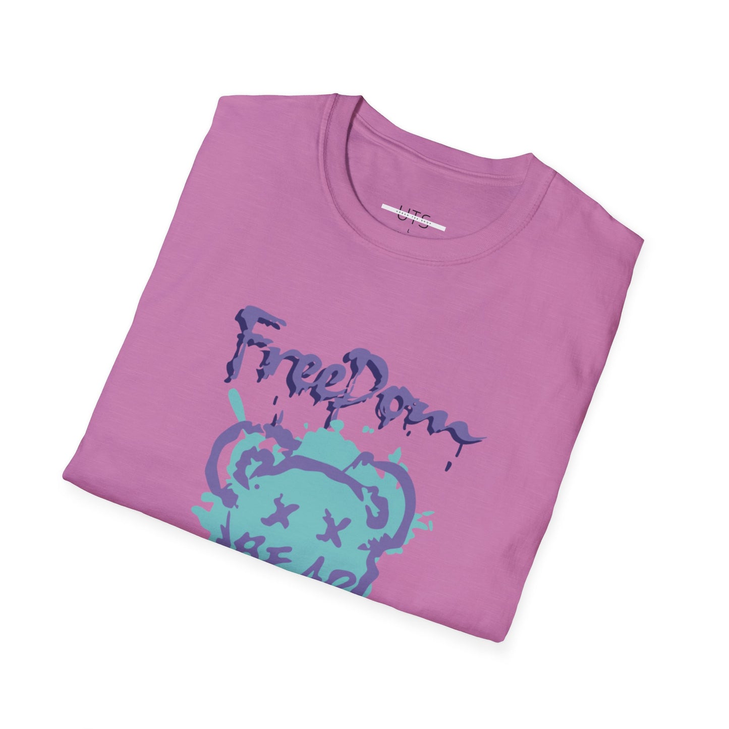 Freedom Bear Unisex Softstyle T-Shirt - Fun Graphic Tee for Casual Wear