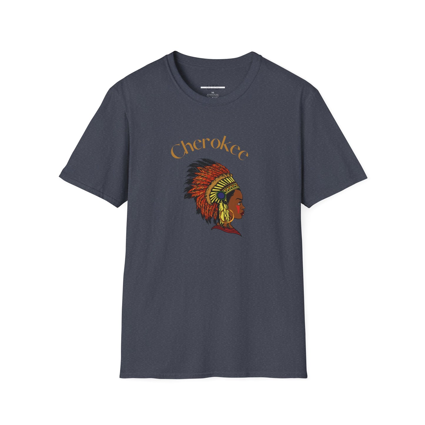 Cherokee Heritage Unisex Softstyle T-Shirt - Cultural Tribute Tee