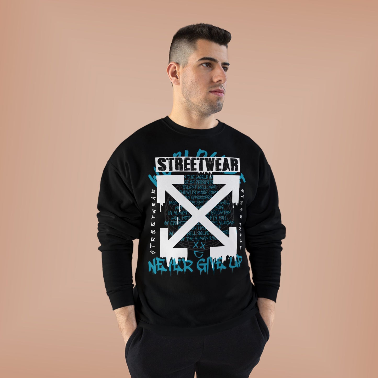 Streetwear Graphic EcoSmart Crewneck Sweatshirt - Unisex Casual Fashion