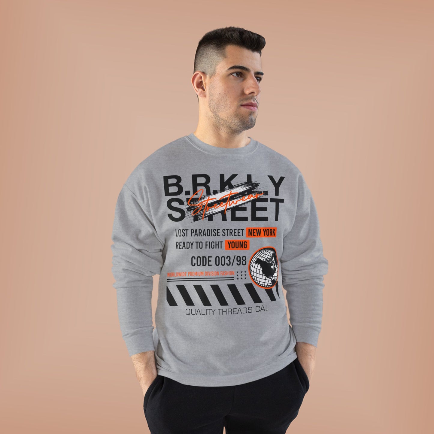 Vintage New York Graphic EcoSmart Crewneck Sweatshirt - Unisex