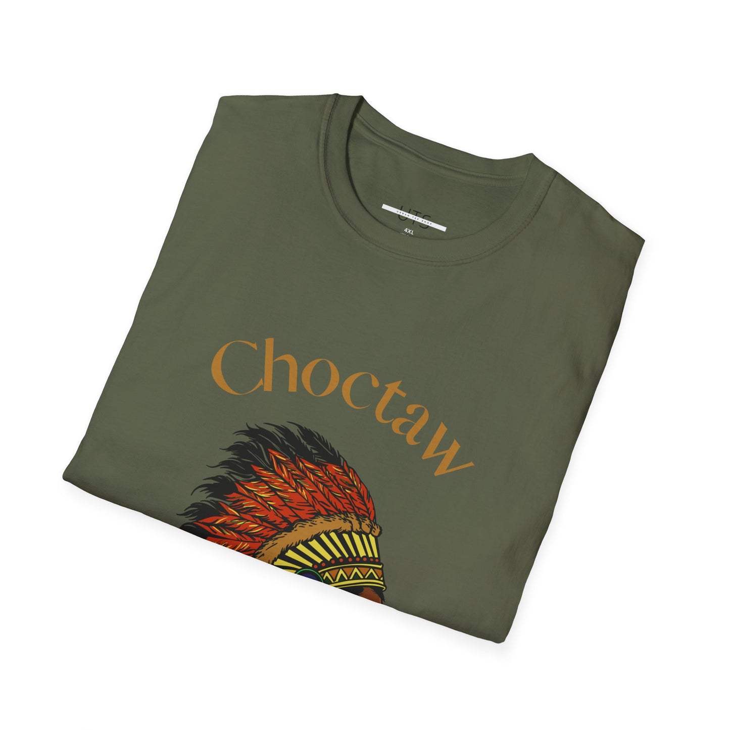 Choctaw Heritage Unisex Softstyle T-Shirt - Vibrant Tribal Design